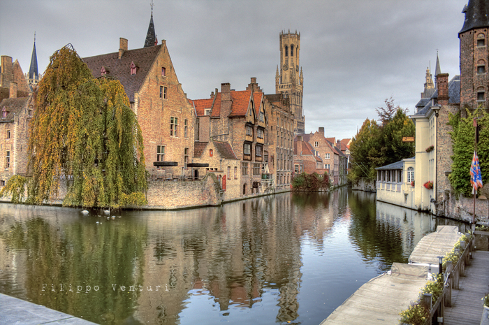 Bruges - Vista dal Huidenvettersplein