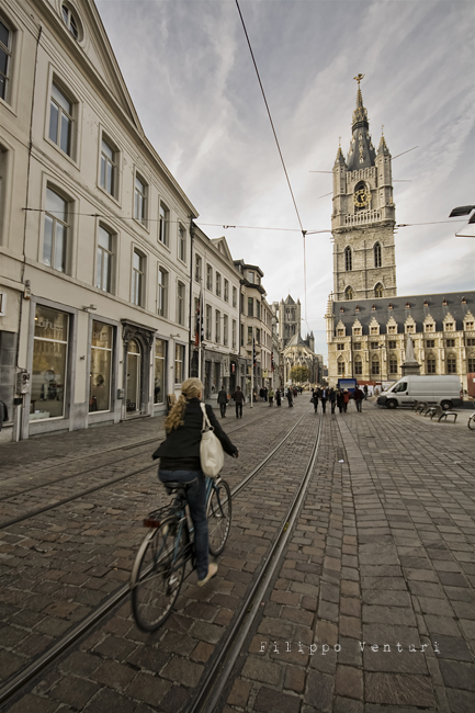Gand - Centro storico (in lontananza il Belfort)