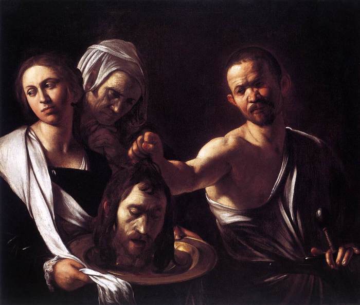 Caravaggio - Salomè con la testa del Battista