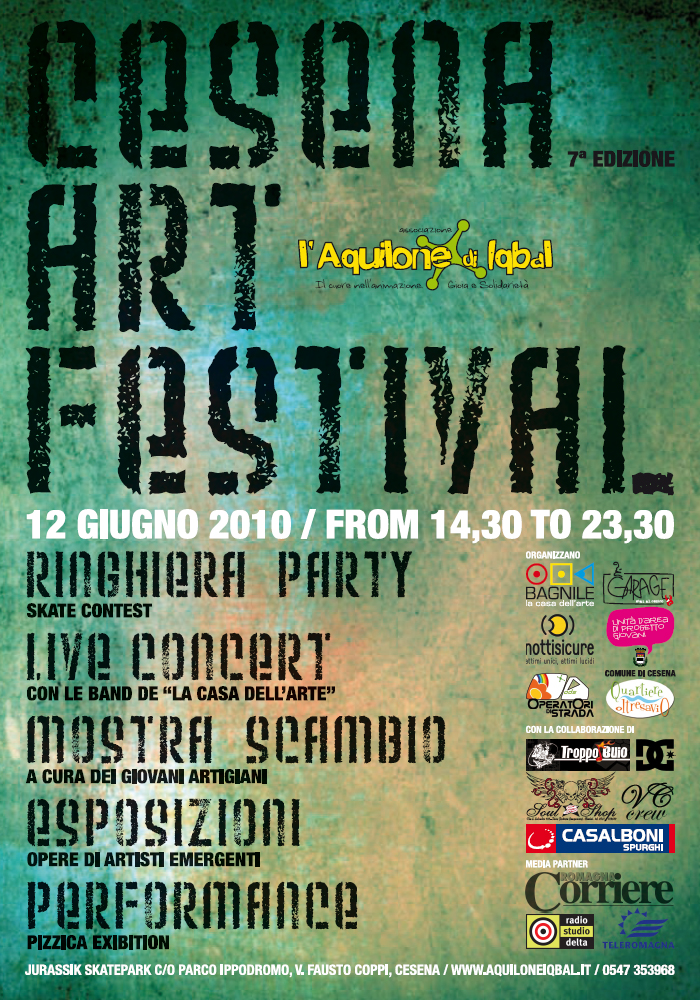 Cesena Art Festival 2010, 7a Edizione - Locandina