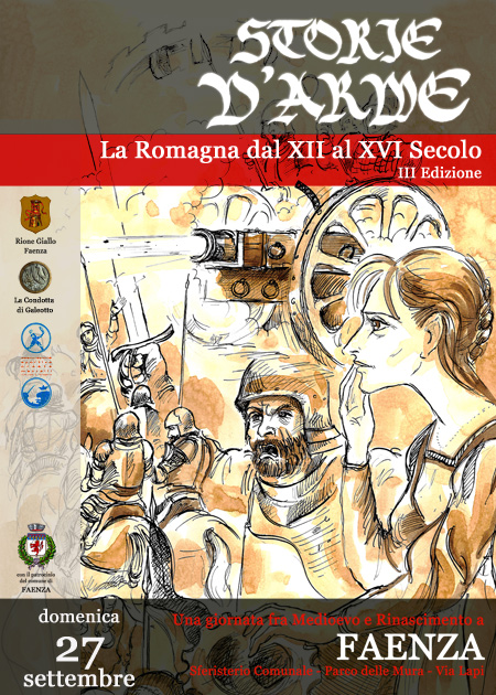Locandina III edizione di Storie d'Arme, Faenza, 27/09/2009
