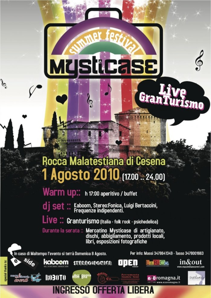 MystiCase Summer Festival, alla Rocca Malatestiana di Cesena (Locandina)