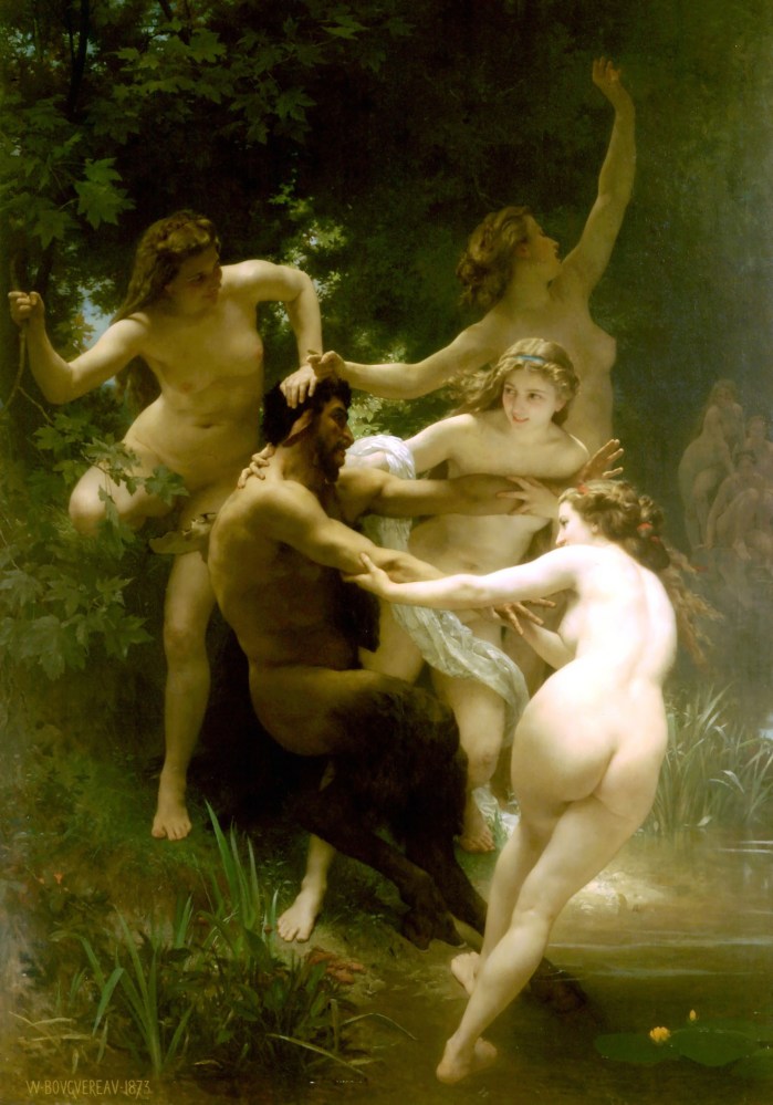 William-Adolphe Bouguereau - Nymphs and Satyr