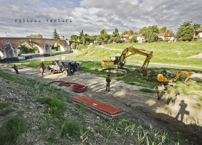Disinnesco bomba nel Fiume Savio a Cesena - Foto 4