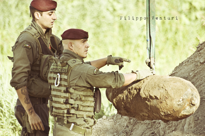 Disinnesco bomba nel Fiume Savio a Cesena - Foto 7