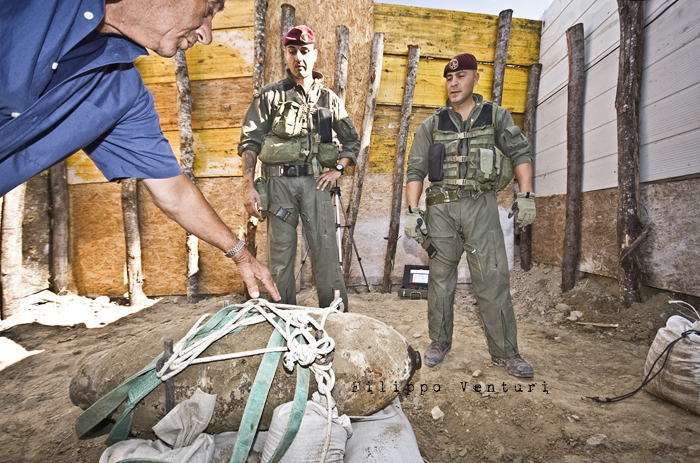 Disinnesco bomba nel Fiume Savio a Cesena - Foto 9