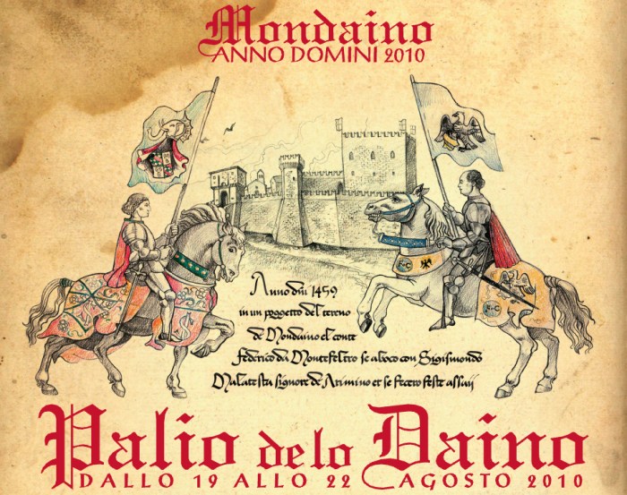 Palio de lo Daino 2010, a Mondaino - Locandina