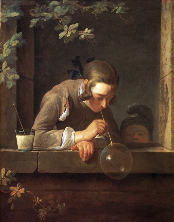 Jean Baptiste Simeon Chardin - The Soap Bubble Jean Baptiste Simeon Chardin - The Soap Bubble