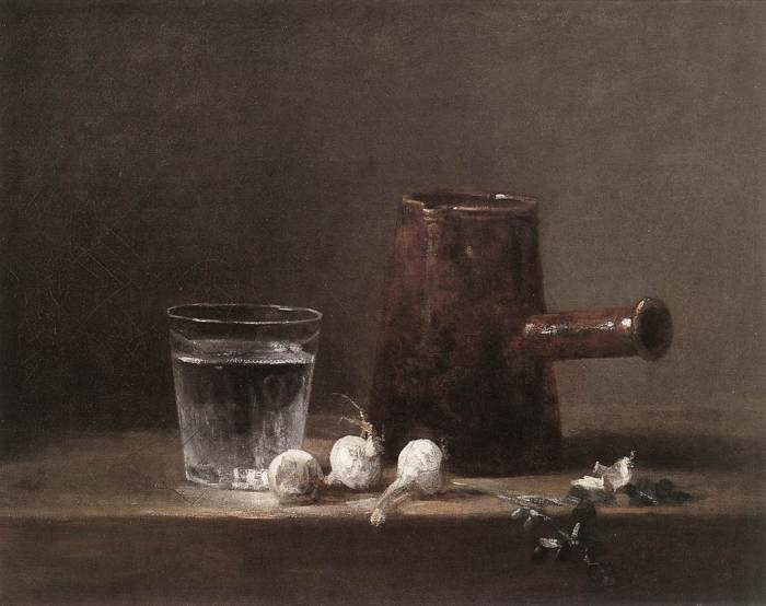 Jean Baptiste Simeon Chardin - Water Glass & Jug Jean Baptiste Simeon Chardin - Water Glass & Jug