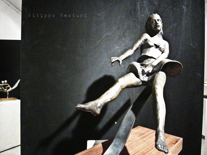 Foto 10 -  Notte della Cultura nello studio dello scultore Leonardo Lucchi