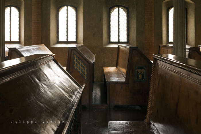 Biblioteca Malatestiana di Cesena (Humanistic Conventual Library, commissioned by the Lord of Cesena Malatesta Novello)