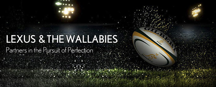 Lexus + Australian Rugby Union + Qantas Wallabies
