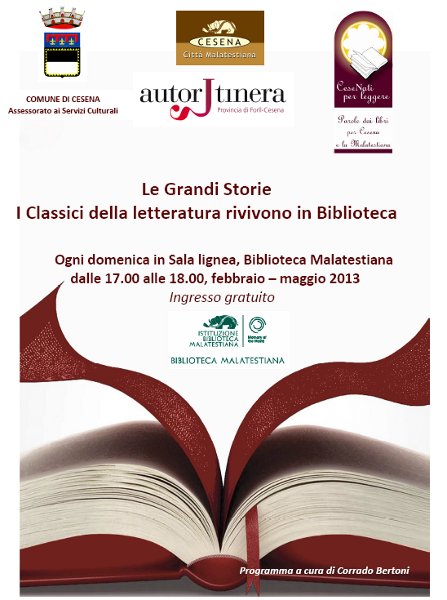 Le Grandi Storie - I Classici della letteratura rivivono in Biblioteca