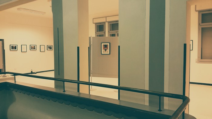 Backstage dell'allestimento della mostra "L'Ira Funesta" a Palazzo Dolcini