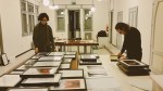 Backstage dell'allestimento della mostra "L'Ira Funesta" a Palazzo Dolcini