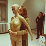 Backstage dell'allestimento della mostra "L'Ira Funesta" a Palazzo Dolcini