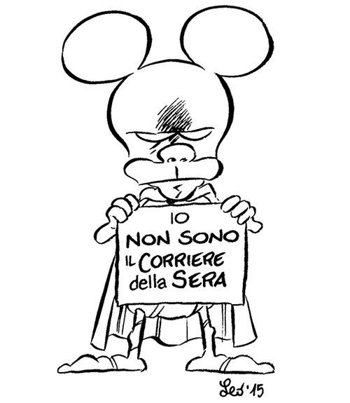 La vignetta di Leo Ortolani contro il Corriere della Sera