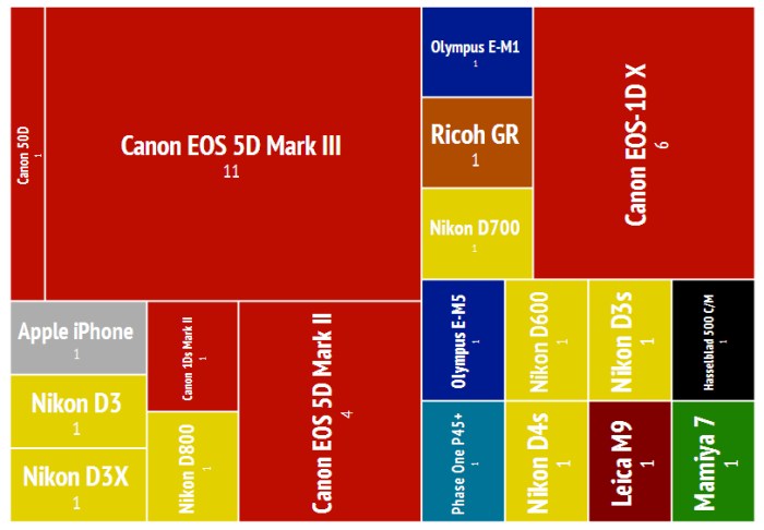 Quali sono le macchine fotografiche usate dai vincitori del World Press Photo of the Year 2015?