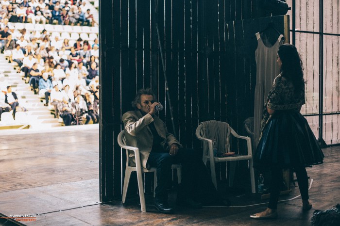 Agamennone, con Paolo Graziosi e Daniela Poggi (backstage), foto 10