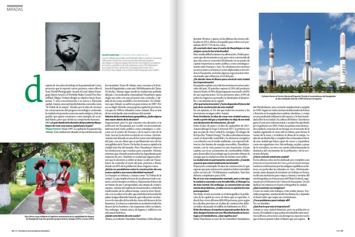 Pubblicazione su Geo Spagna