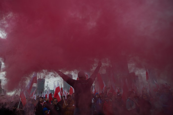 March of Independence Day in Warsaw