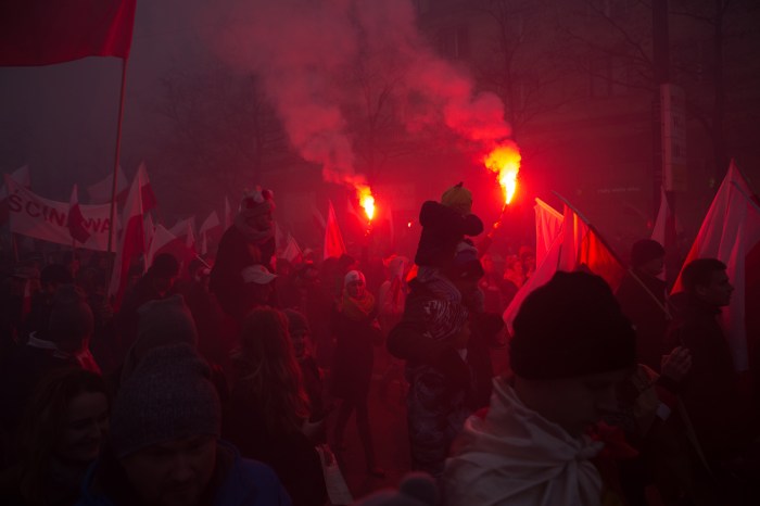 March of Independence Day in Warsaw